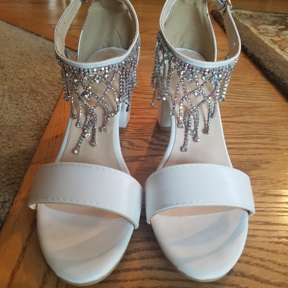 White glitter heels - Picture 4 of 5